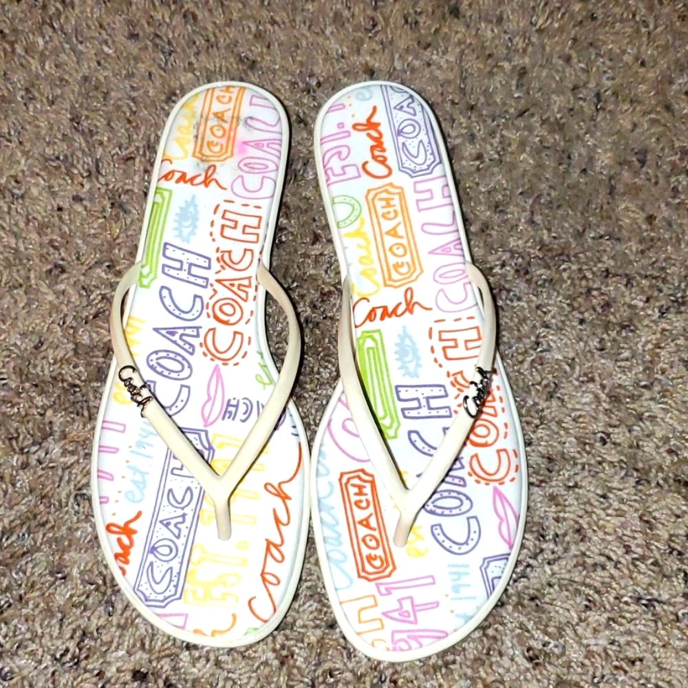 Coach sandals nwot original box 8